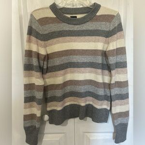 GAP Striped Gray and Cream Sweater size S